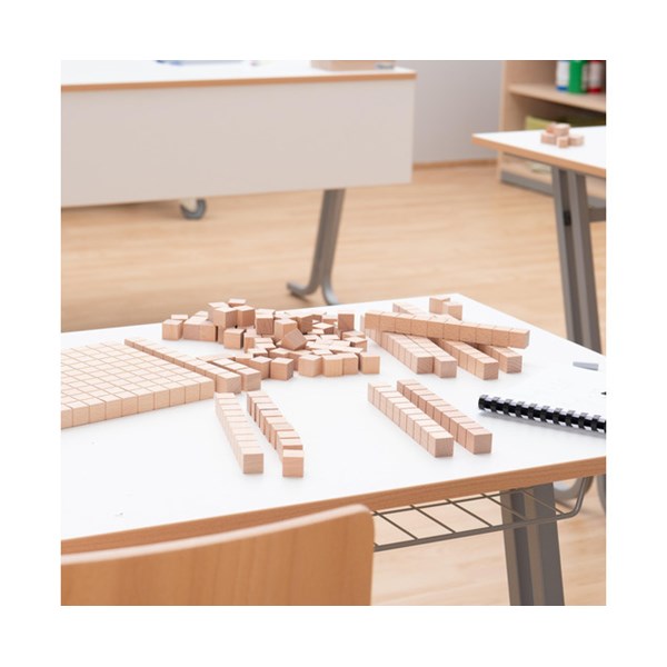 Riesen-Zehnersystemsatz aus Buche